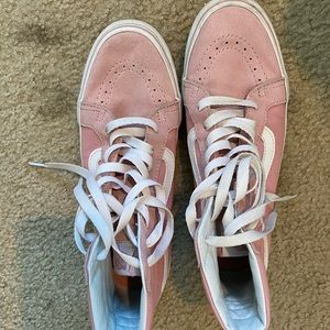 Vans Sk8 Hi Skate Shoe - Pink